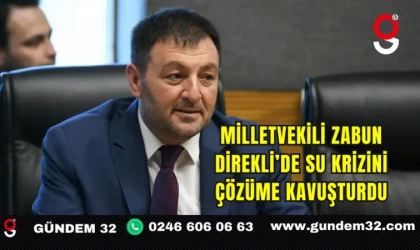 Milletvekili Zabun, Direkli’de Su Krizini Çözüme Kavuşturdu