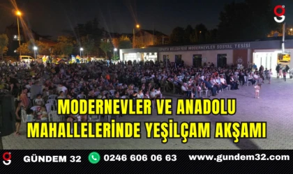 Modernevler ve Anadolu Mahallelerinde Yeşilçam Akşamı
