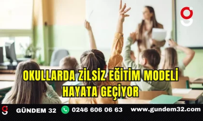 Okullarda Zilsiz Eğitim Modeli Hayata Geçiyor