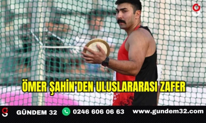 Ömer Şahin’den Uluslararası Zafer