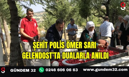 Şehit Polis Ömer Sarı Gelendost’ta Dualarla Anıldı