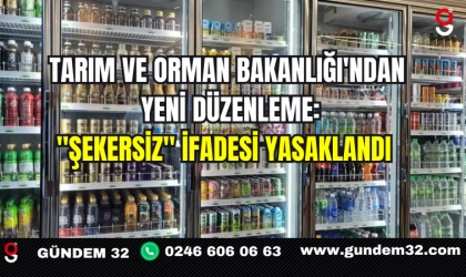 Tarım ve Orman Bakanlığı'ndan Yeni Düzenleme: "Şekersiz" İfadesi Yasaklandı