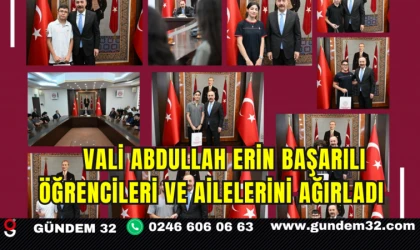 Vali Abdullah Erin Başarılı Öğrencileri ve Ailelerini Ağırladı