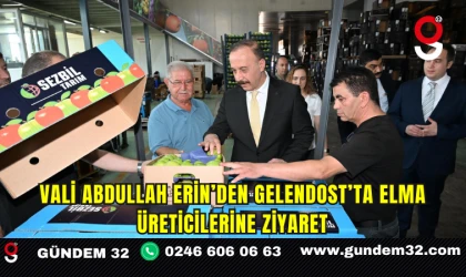 Vali Abdullah Erin’den Gelendost’ta Elma Üreticilerine Ziyaret