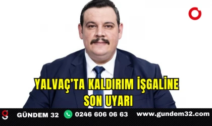 Yalvaç’ta Kaldırım İşgaline Son Uyarı