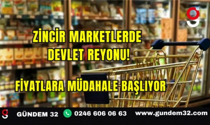 Zincir Marketlerde Devlet Reyonu! Fiyatlara Müdahale Başlıyor