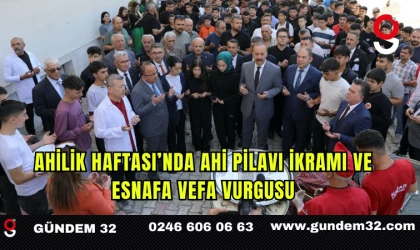 Ahilik Haftası’nda Ahi Pilavı İkramı ve Esnafa Vefa Vurgusu