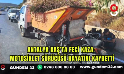 Antalya Kaş’ta Feci Kaza: Motosiklet Sürücüsü Hayatını Kaybetti