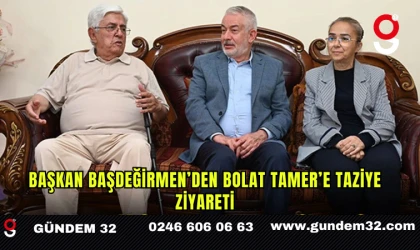 Başkan Başdeğirmen’den Bolat Tamer’e taziye ziyareti