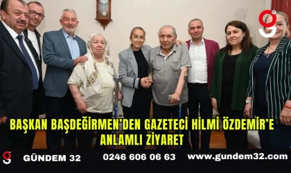 Başkan Başdeğirmen’den gazeteci Hilmi Özdemir’e anlamlı ziyaret