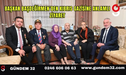 Başkan Başdeğirmen’den Kıbrıs Gazisine Anlamlı Ziyaret