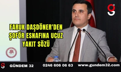 Faruk Daşdöner'den Şoför Esnafına Ucuz Yakıt Sözü