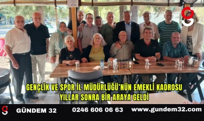 Gençlik ve Spor İl Müdürlüğü’nün Emekli Kadrosu Yıllar Sonra Bir Araya Geldi