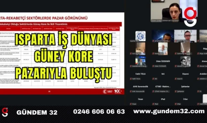 Isparta İş Dünyası Güney Kore Pazarıyla Buluştu
