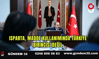 Isparta, Madde Kullanımında Türkiye Birincisi Değil