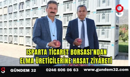 Isparta Ticaret Borsası’ndan Elma Üreticilerine Hasat Ziyareti