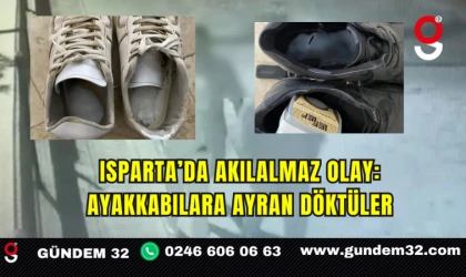Isparta’da Akılalmaz Olay: Ayakkabılara Ayran Döktüler