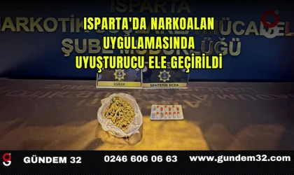 Isparta'da Narkoalan Uygulamasında Uyuşturucu Ele Geçirildi