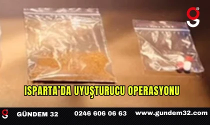 Isparta’da Uyuşturucu Operasyonu