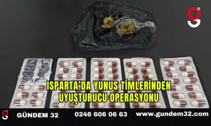 Isparta’da Yunus Timlerinden Uyuşturucu Operasyonu