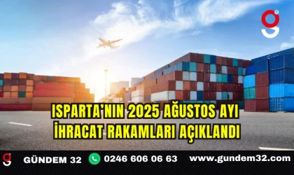 Isparta’nın 2025 Ağustos Ayı İhracat Rakamları Açıklandı