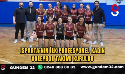 Isparta’nın ilk profesyonel kadın voleybol takımı kuruldu
