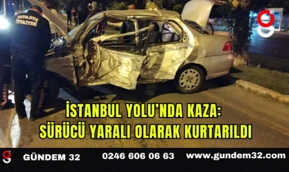 İstanbul Yolu’nda Kaza: Sürücü Yaralı Olarak Kurtarıldı