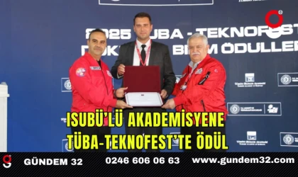 ISUBÜ’lü Akademisyene TÜBA-TEKNOFEST’te Ödül