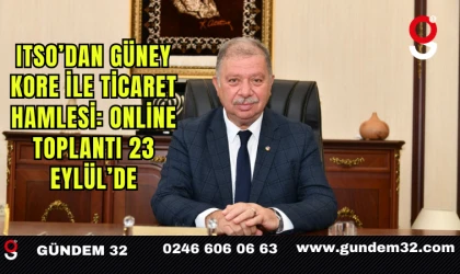 ITSO’dan Güney Kore ile Ticaret Hamlesi: Online Toplantı 23 Eylül’de