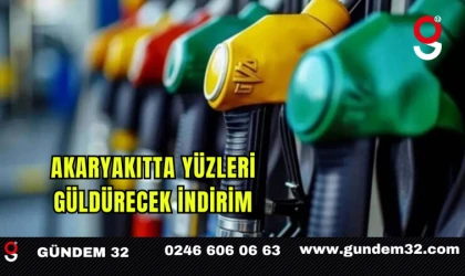 Akaryakıtta Yüzleri Güldürecek İndirim