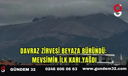 Davraz Kayak Merkezi’ne Mevsimin İlk Karı Düştü