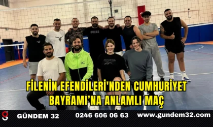 Filenin Efendileri'nden Cumhuriyet Bayramı’na Anlamlı Maç
