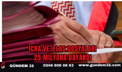 İcra ve İflas Dosyaları 25 Milyona Dayandı