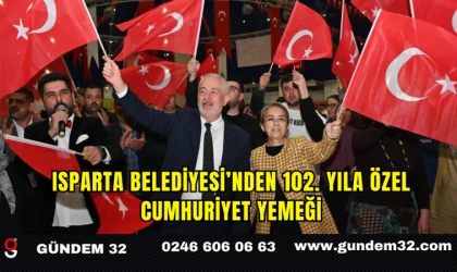 Isparta Belediyesi’nden 102. Yıla Özel Cumhuriyet Yemeği