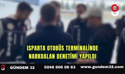 Isparta Otobüs Terminalinde Narkoalan Denetimi Yapıldı