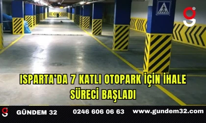 Isparta’da 7 Katlı Otopark İçin İhale Süreci Başladı