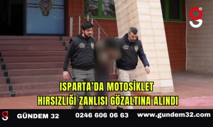 Isparta’da Motosiklet Hırsızlığı Zanlısı Gözaltına Alındı
