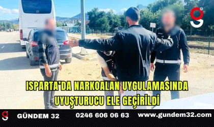 Isparta’da Narkoalan Uygulamasında Uyuşturucu Ele Geçirildi