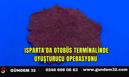 Isparta'da Otobüs Terminalinde Uyuşturucu Operasyonu
