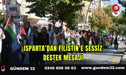 Isparta’dan Filistin’e Sessiz Destek Mesajı