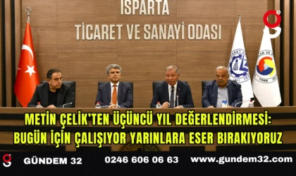 Metin Çelik’ten Üçüncü Yıl Değerlendirmesi: Bugün İçin Çalışıyor Yarınlara Eser Bırakıyoruz