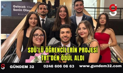 SDÜ’lü Öğrencilerin Projesi TRT’den Ödül Aldı