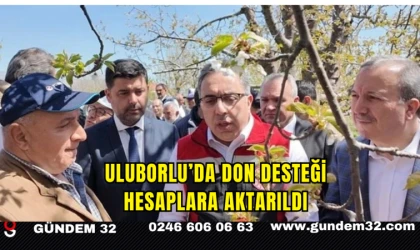 Uluborlu’da Don Desteği Hesaplara Aktarıldı