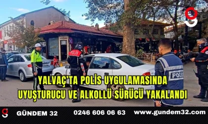 Yalvaç’ta Polis Uygulamasında Uyuşturucu ve Alkollü Sürücü Yakalandı