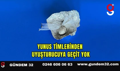 Yunus Timlerinden Uyuşturucuya Geçit Yok