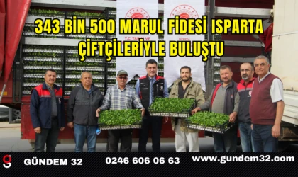 343 Bin 500 Marul Fidesi Isparta Çiftçileriyle Buluştu