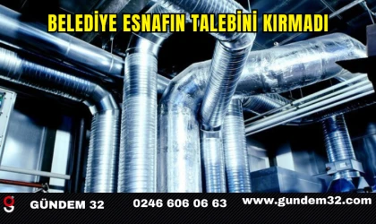 Belediye esnafın talebini kırmadı