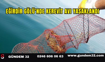 Eğirdir Gölü’nde Kerevit Avı Yasaklandı