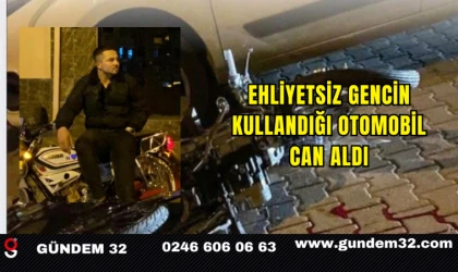 Ehliyetsiz Gencin Kullandığı Otomobil Can Aldı