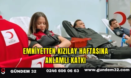 Emniyetten Kızılay Haftasına Anlamlı Katkı